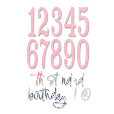 Sizzix • thinlits die set fabulous birthday numbers by debi potter