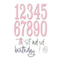 Sizzix • thinlits die set fabulous birthday numbers by debi potter - thumbnail