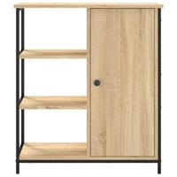 Dressoir 70x30x80 cm bewerkt hout sonoma eikenkleurig - thumbnail