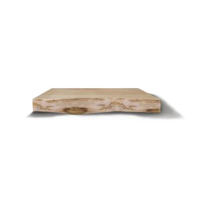 Wastafelblad Gliss Design Massief Hout Met Boomschors 100 cm Natuurlijke Olie