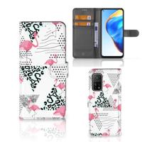 Xiaomi Mi 10T Pro | Mi 10T | Telefoonhoesje | Met pasjeshouder | Flamingo Triangle - thumbnail