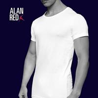 Alan Red James T-Shirt White (6660) Two Pack - thumbnail