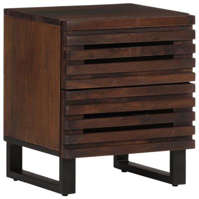 Nachtkastje 40x34x46 cm massief mangohout