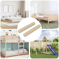 VidaXL Houten dowels 2 pcs bruin ø8 x 50 mm massief hout - thumbnail