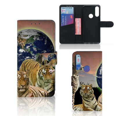 Alcatel 1S 2020 | Telefoonhoesje | Met pasjeshouder | Roofdieren