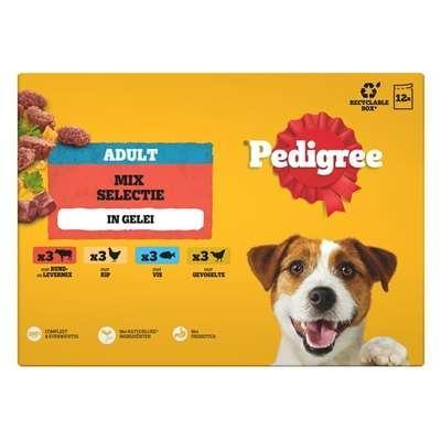 PEDIGREE MULTIPACK MAALTIJDZAKJES FAVOURITES IN GELEI