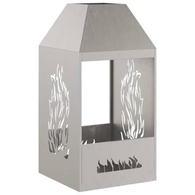 Vuurkorf Bruin 50 x 50 x 100 cm Cortenstaal