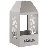 Vuurkorf Bruin 50 x 50 x 100 cm Cortenstaal - thumbnail