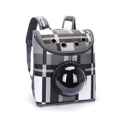 Nobleza Katten rugtas met bol astronaut venster - Tot 7 kg - Grijs