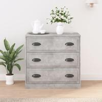 Dressoir 70x35,5x67,5 cm bewerkt hout betongrijs - thumbnail