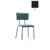 Workliving Eetkamerstoel Bo - Fluweel Aardetint Blauwgroen - thumbnail