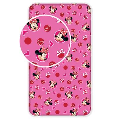 Minnie Mouse Hoeslaken roze - 90 x 200 cm