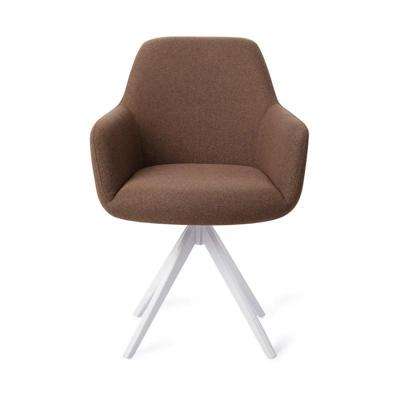 Jesper Home Eetkamerstoel 'Hiroo' Draaibaar, Turn White, kleur Rustic Rye