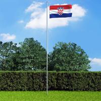 VidaXL Vlag kroatië 90x150 cm - thumbnail
