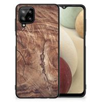 Samsung Galaxy A12 Houten Print Telefoonhoesje Tree Trunk - thumbnail