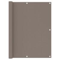 Balkonscherm 120x500 cm oxford stof taupe - thumbnail