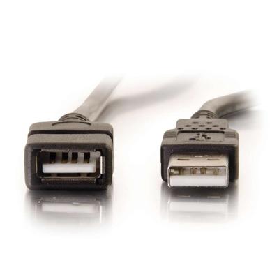 C2G /Cables to Go 19003 1 m USB 2.0 A mannelijk naar een vrouwelijk verlengkabel - wit (3,3ft)
