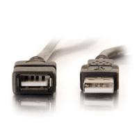 C2G /Cables to Go 19003 1 m USB 2.0 A mannelijk naar een vrouwelijk verlengkabel - wit (3,3ft) - thumbnail