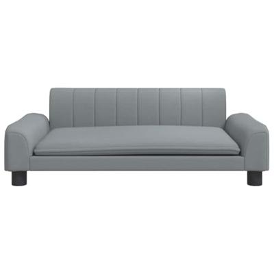 VidaXL Hondenmand 90x53x30 cm stof lichtgrijs