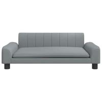 Hondenmand 90x53x30 cm stof lichtgrijs - thumbnail