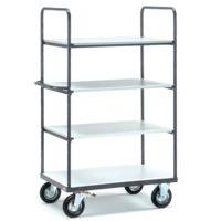 Fetra Hauptartikel 9301 Etagewagen ESD Staal Laadvermogen (max.): 400 kg Grijs - thumbnail