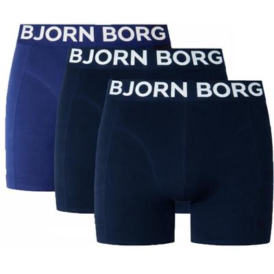 Bjorn Borg Boxershorts Organic cotton 3-pack blauw-zwart