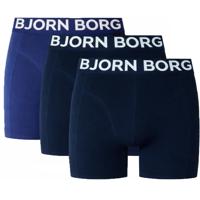 Bjorn Borg Boxershorts Organic cotton 3-pack blauw-zwart - thumbnail
