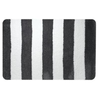 Badmat Sealskin Linje Polyester 90x60 cm Grijs