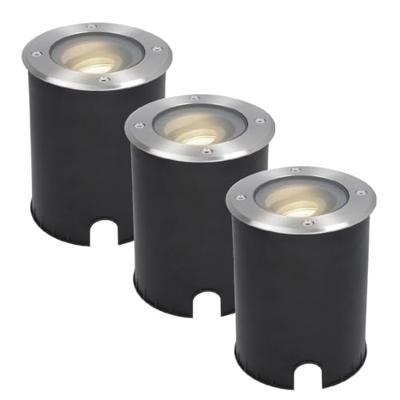 Set van 3 Lilly LED Grondspots - Dimbaar - Kantelbaar - GU10 - 4000K neutraal wit - 4 Watt 345 Lumen - Rond - IK10 - RVS - IP67 waterdicht Set van 3 Lilly LED Grondspots - Dimbaar - Kantelbaar - GU10 - 4000K neutraal wit - 4 Watt 345 Lumen - Rond - IK10 - RVS - IP67 waterdicht