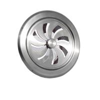 Ventilatierooster Weha Rond Afsluitbaar 10 cm RVS - thumbnail