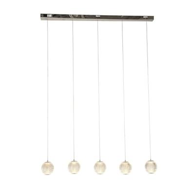 Searchlight 5-lichts hanglampAllure chroom rechthoekig - 51485-5CC