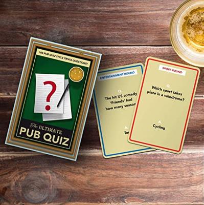 Gift Republic Pub Quiz Trivia wordt vertaald naar het Nederlands.