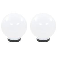 VidaXL Led-bollampen 2 st rond 20 cm pmma - thumbnail