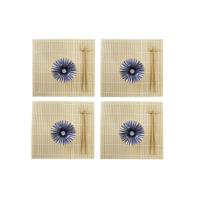 Sushi-set DKD Home Decor 14,5 x 14,5 x 31 cm Blauw Wit Keramiek Orientaals (16 Onderdelen) - thumbnail