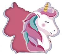 Arditex kussen Unicorn meisjes 40 x 29 cm Polyester roze/wit - thumbnail
