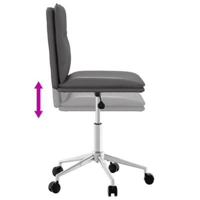 Eetkamerstoel kunstleer grijs