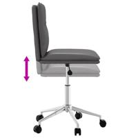 Eetkamerstoel kunstleer grijs - thumbnail