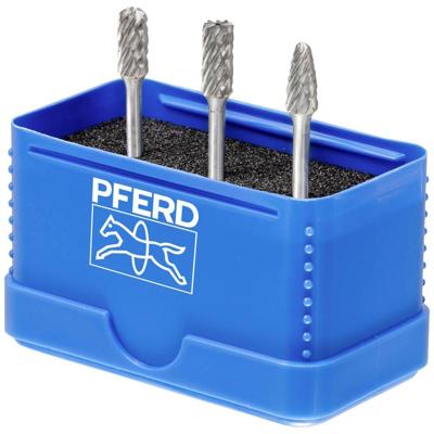 PFERD TOOLS 21901404 Freesstiftset Hardmetaal Schachtdiameter 3 mm 3-delig