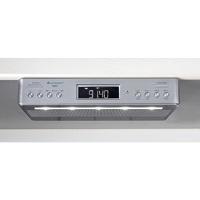 soundmaster UR2045 Under Cabinet Bluetooth/FM/DAB/DAB+ keukenradio met ledverlichting, dubbel alarm en kooktimer, zilver - thumbnail