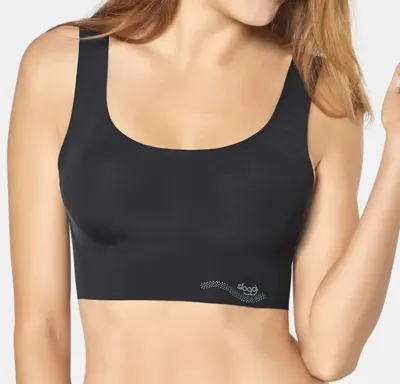 Zero Feel Top met vulling - naadloze bh zonder sluiting - Comfort bh - M - Zwart - M