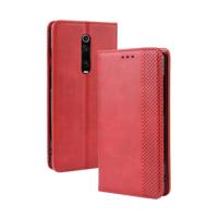 Magnetische gesp retro Crazy Horse textuur horizontale Flip lederen case voor Xiaomi Redmi K20/K20 Pro met houder & card slots & fotolijst (rood) - thumbnail