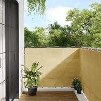 VidaXL Balkonscherm 120x600 cm 100% oxford polyester zandkleurig - thumbnail