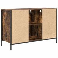 Wastafelkast met lades 90x34,5x60 cm gerookt eikenkleurig - thumbnail