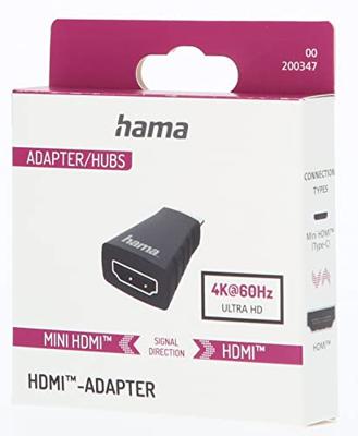 Hama HDMI™-adapter Mini-HDMI™-stekker - HDMI™-aansluiting Ultra-HD 4K