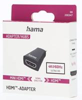 Hama HDMI™-adapter Mini-HDMI™-stekker - HDMI™-aansluiting Ultra-HD 4K - thumbnail