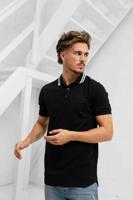 Iceberg L5 F030 Polo Heren Zwart - Maat XS - Kleur: Zwart | Soccerfanshop - thumbnail