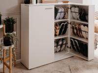 Schoenenkast SATOZA 2 deuren wit - thumbnail