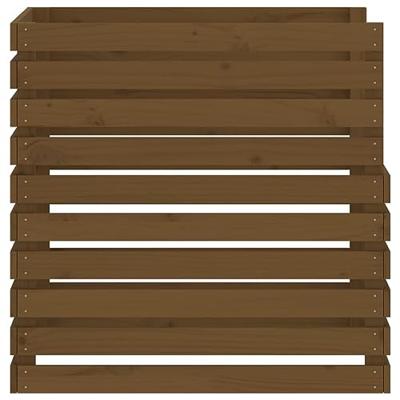 VidaXL Compostbak 80x80x78 cm massief grenenhout honingbruin