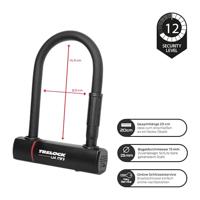 Trelock u4 mini 83-152 beugelslot zwart - thumbnail