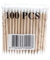 Wattenstaafjes hout pakje a100 st - thumbnail